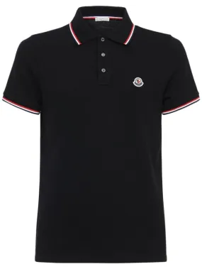 Moncler   Cotton piquet polo shirt 