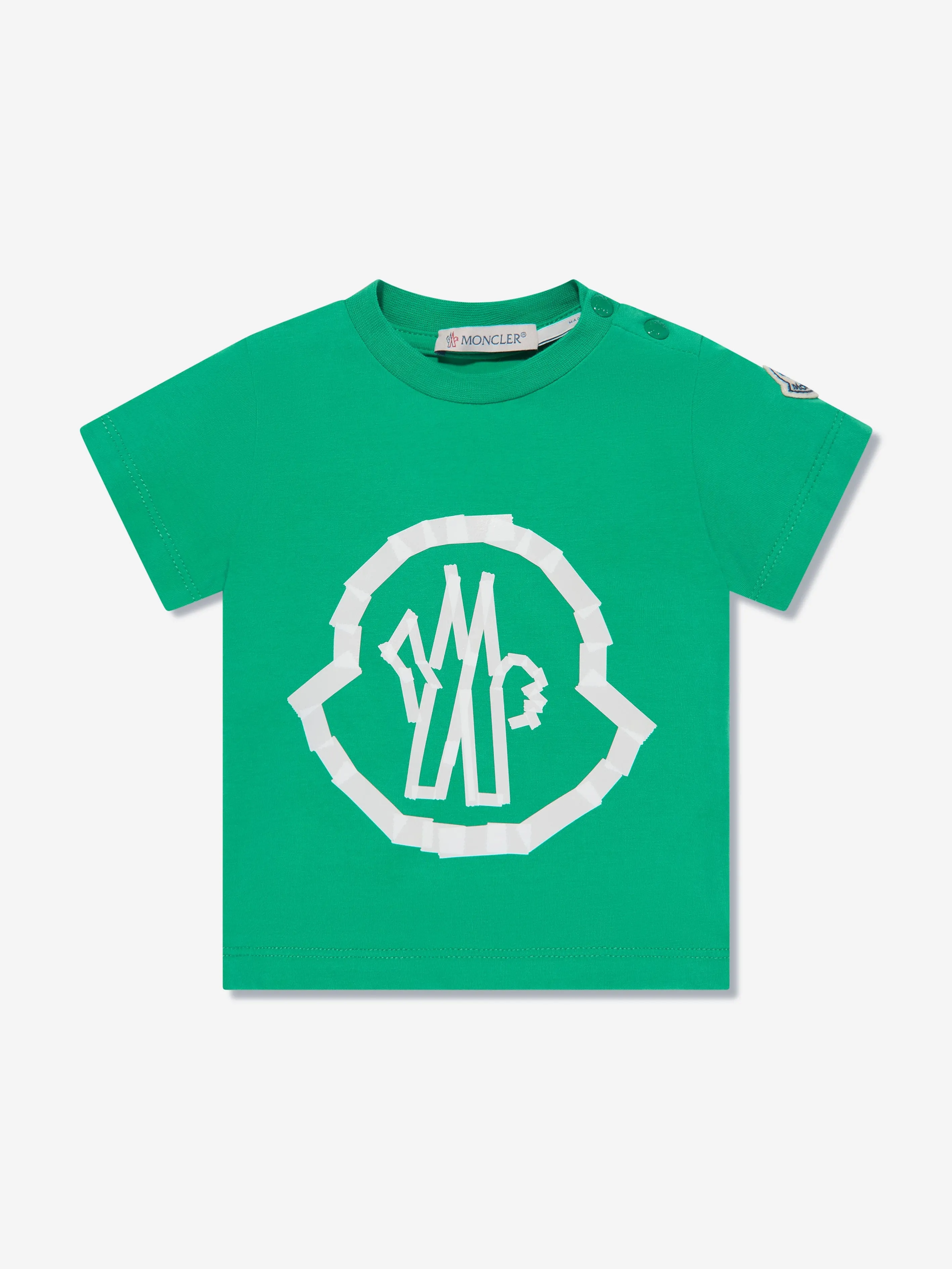 Moncler Enfant Baby Boys Logo T-Shirt in Green