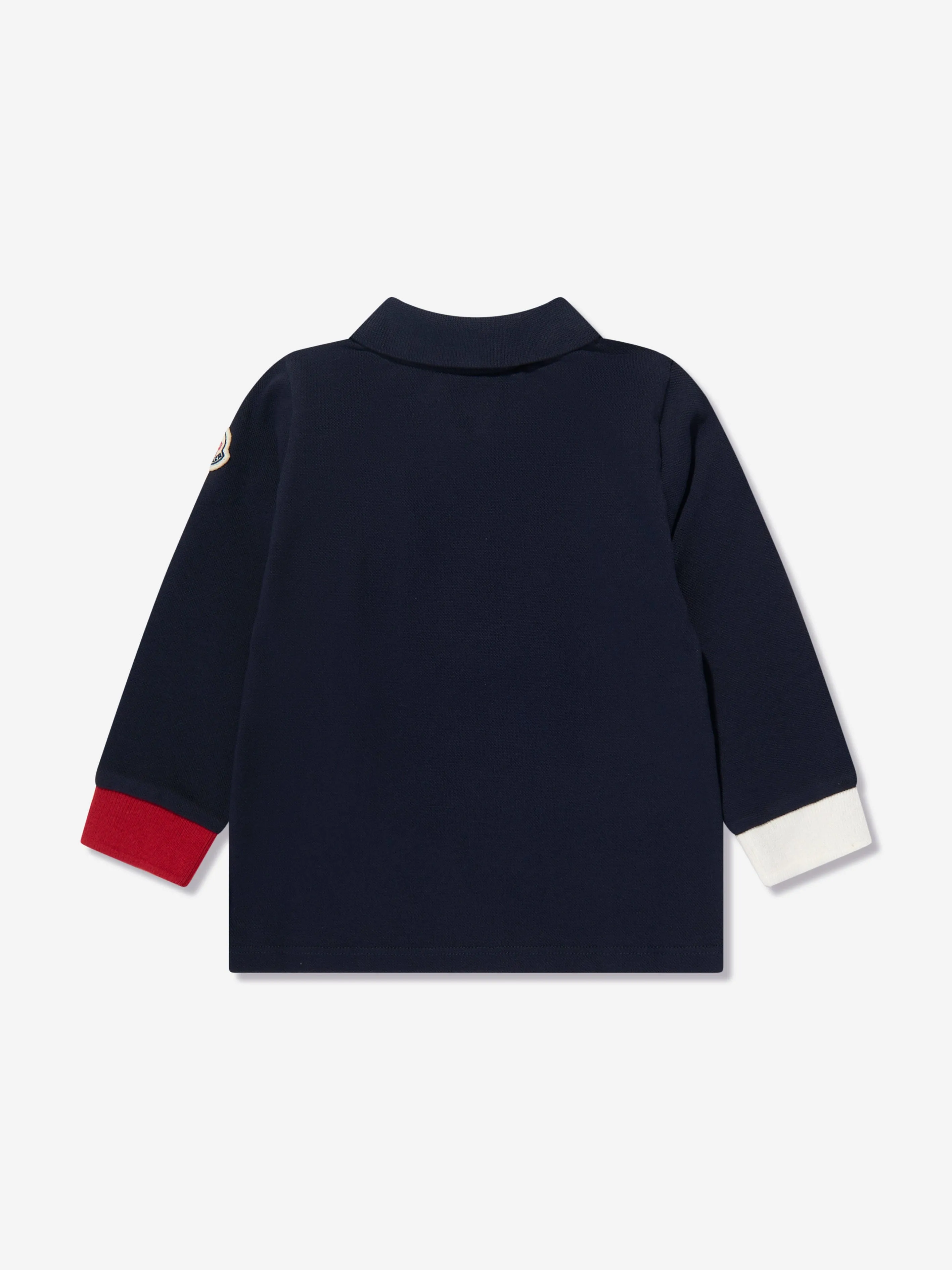 Moncler Enfant Baby Boys Long Sleeve Polo Shirt in Navy