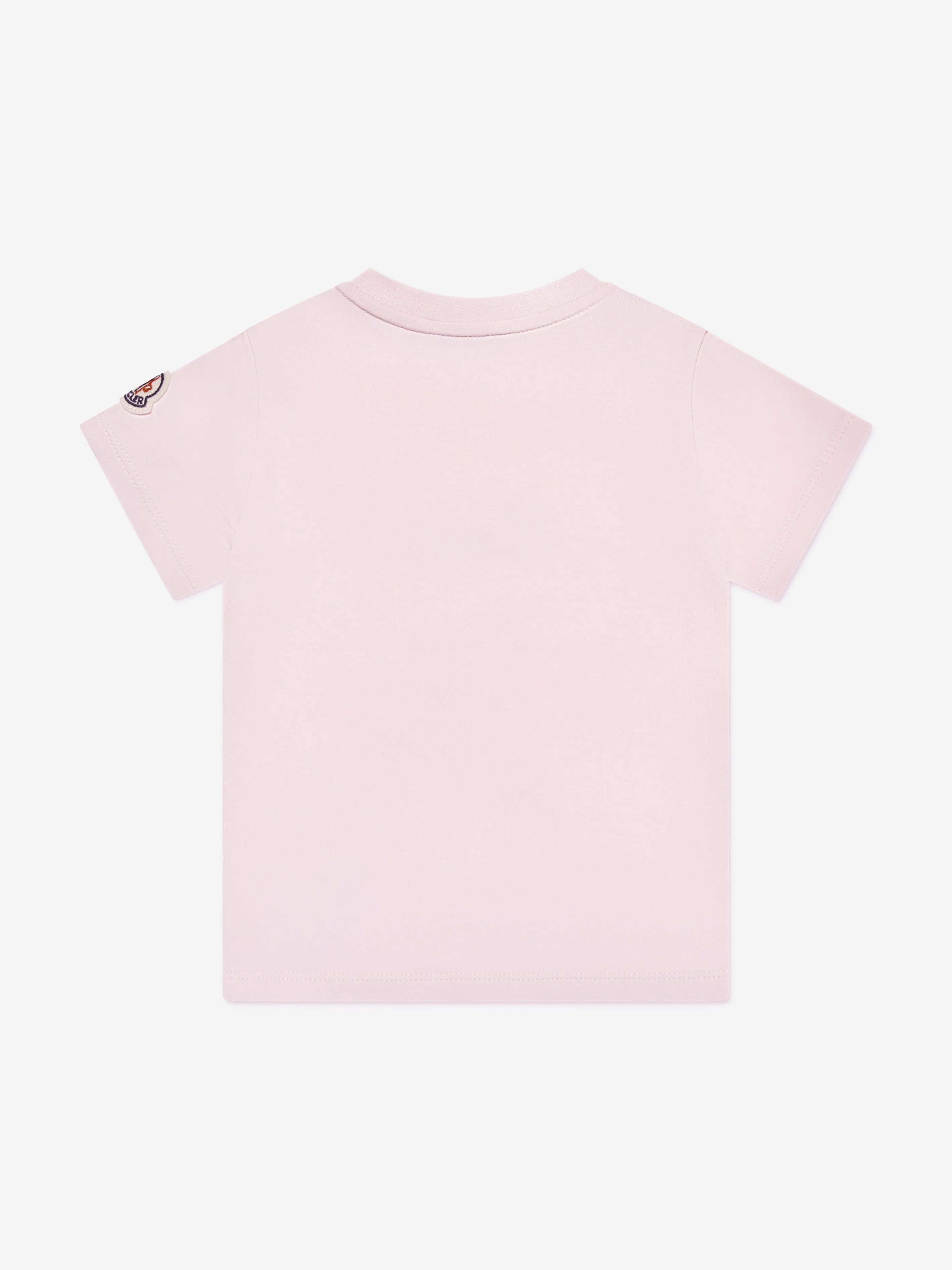 Moncler Enfant Baby Girls Logo T-Shirt in Pink