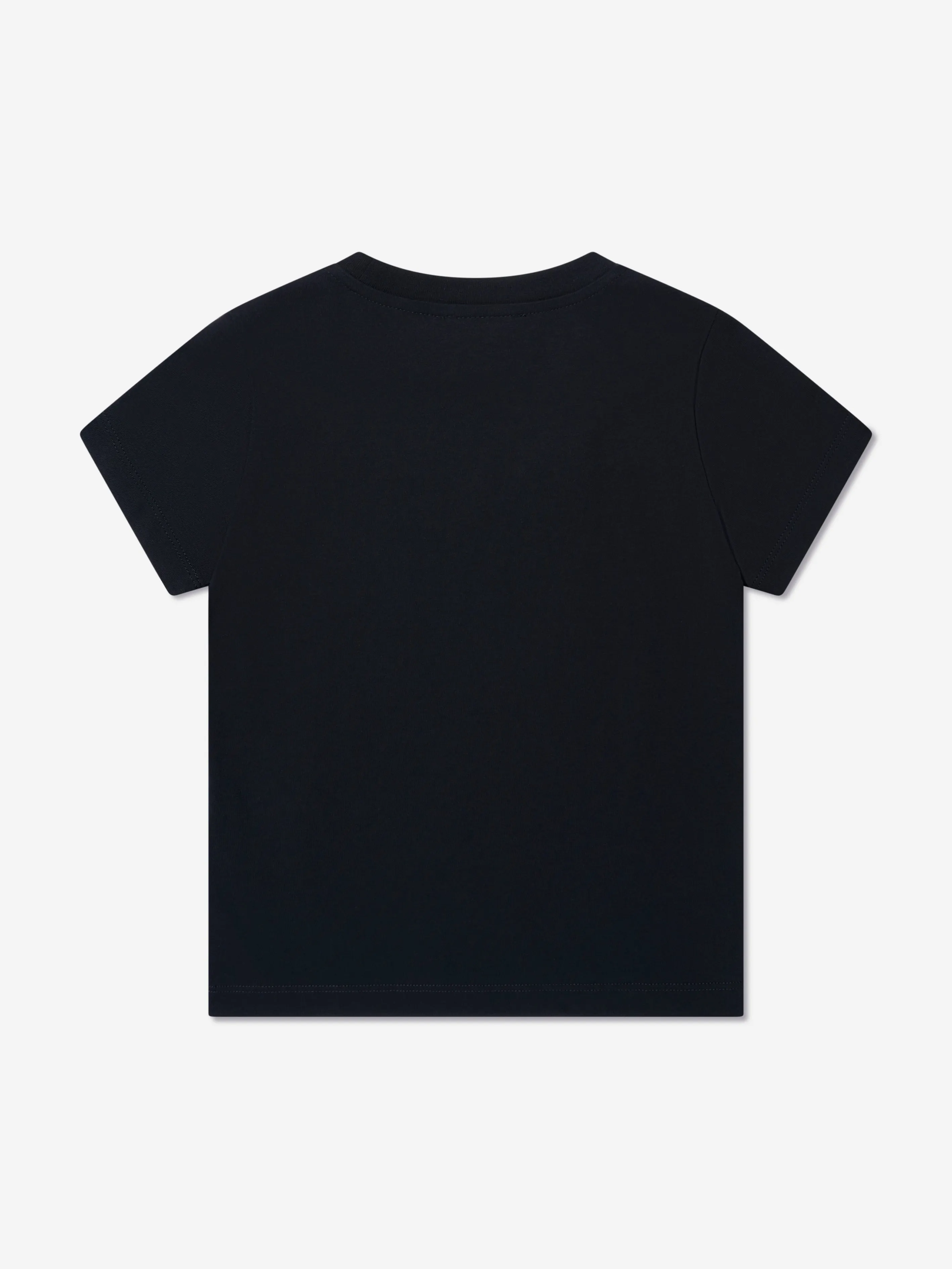 Moncler Enfant Boys Logo Print T-Shirt in Navy