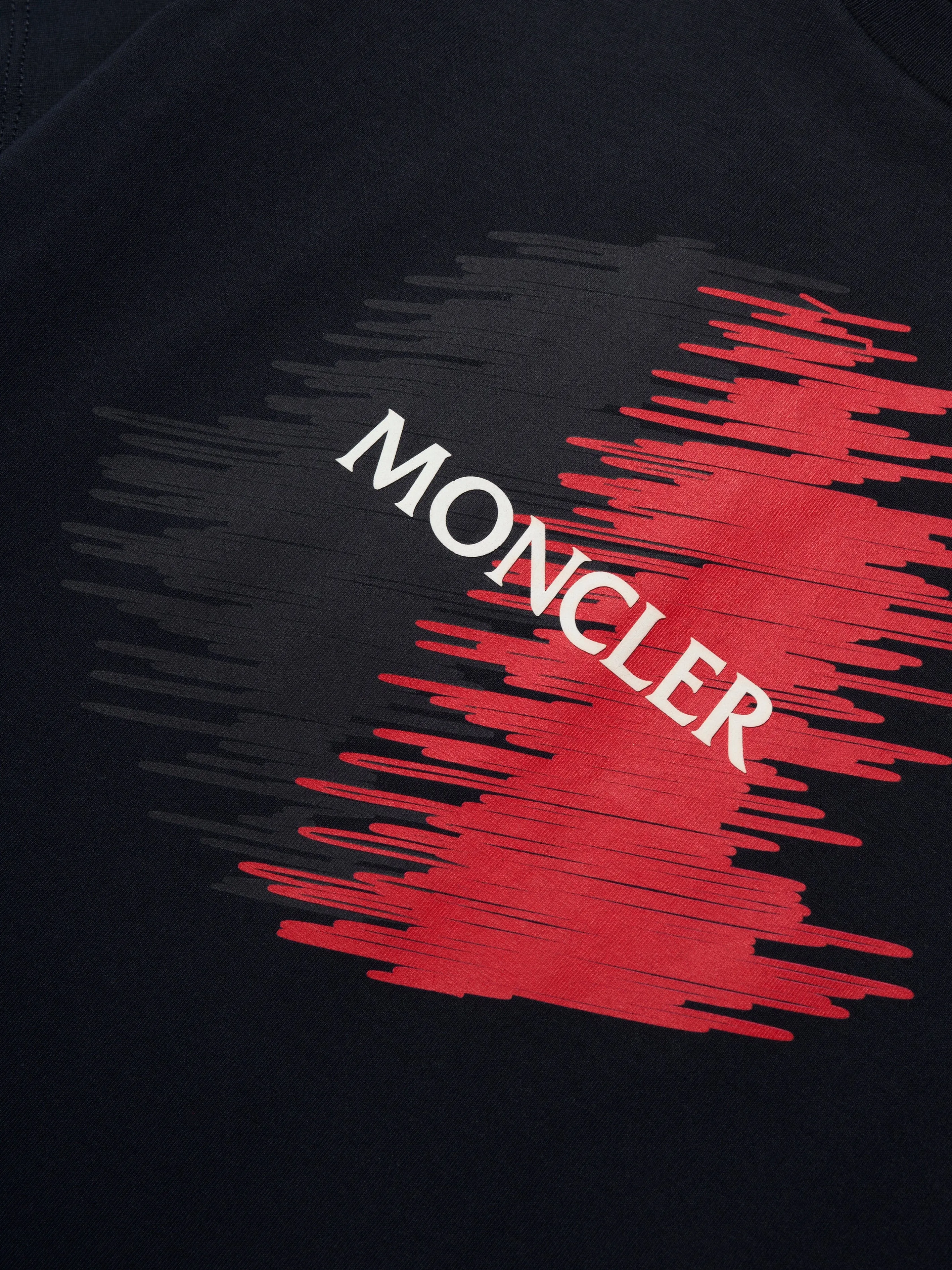 Moncler Enfant Boys Logo Print T-Shirt in Navy