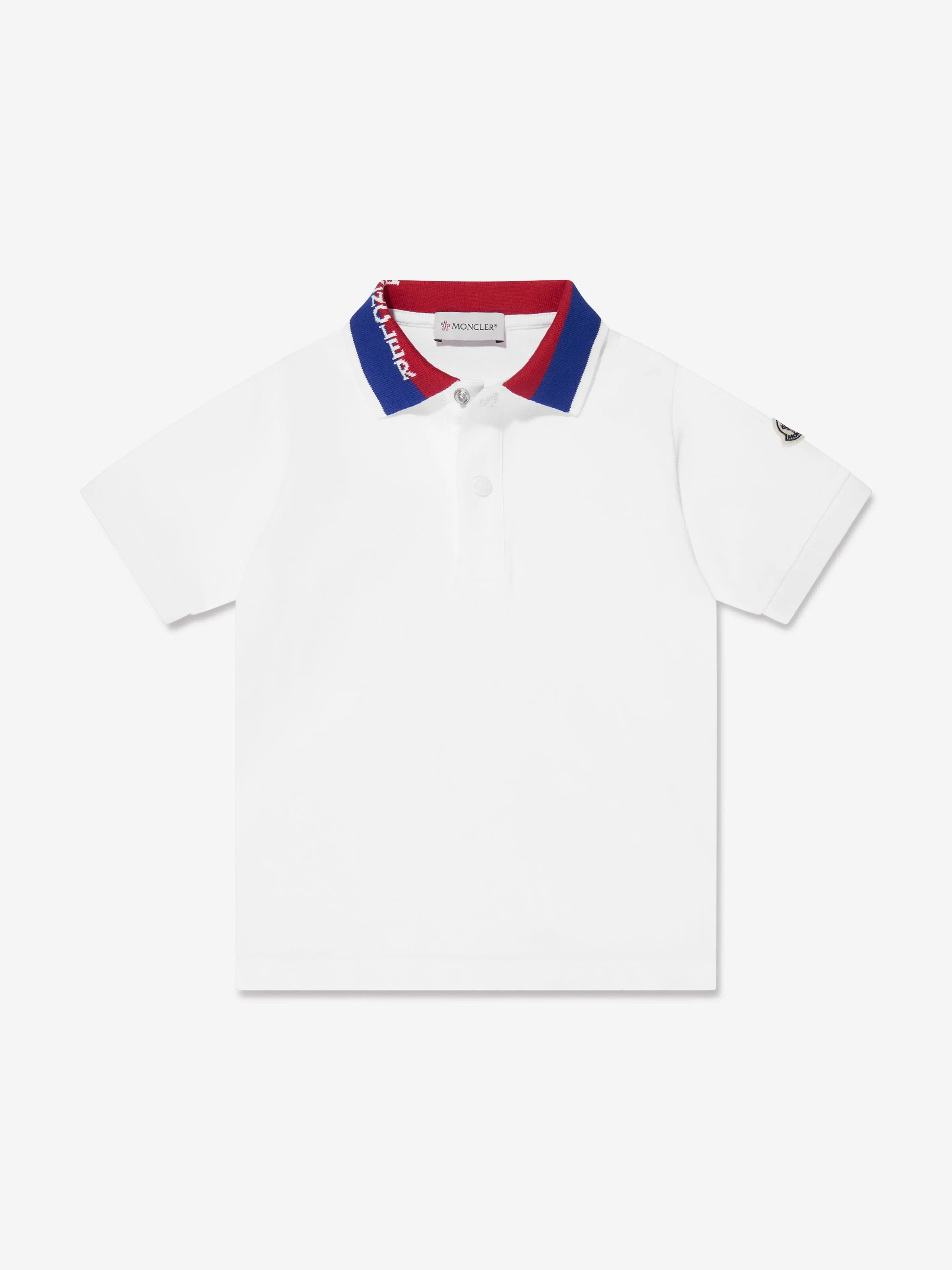 Moncler Enfant Boys Polo Shirt in White