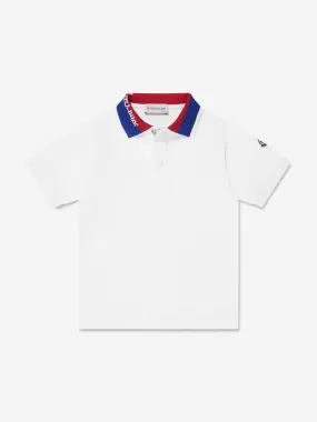 Moncler Enfant Boys Polo Shirt in White