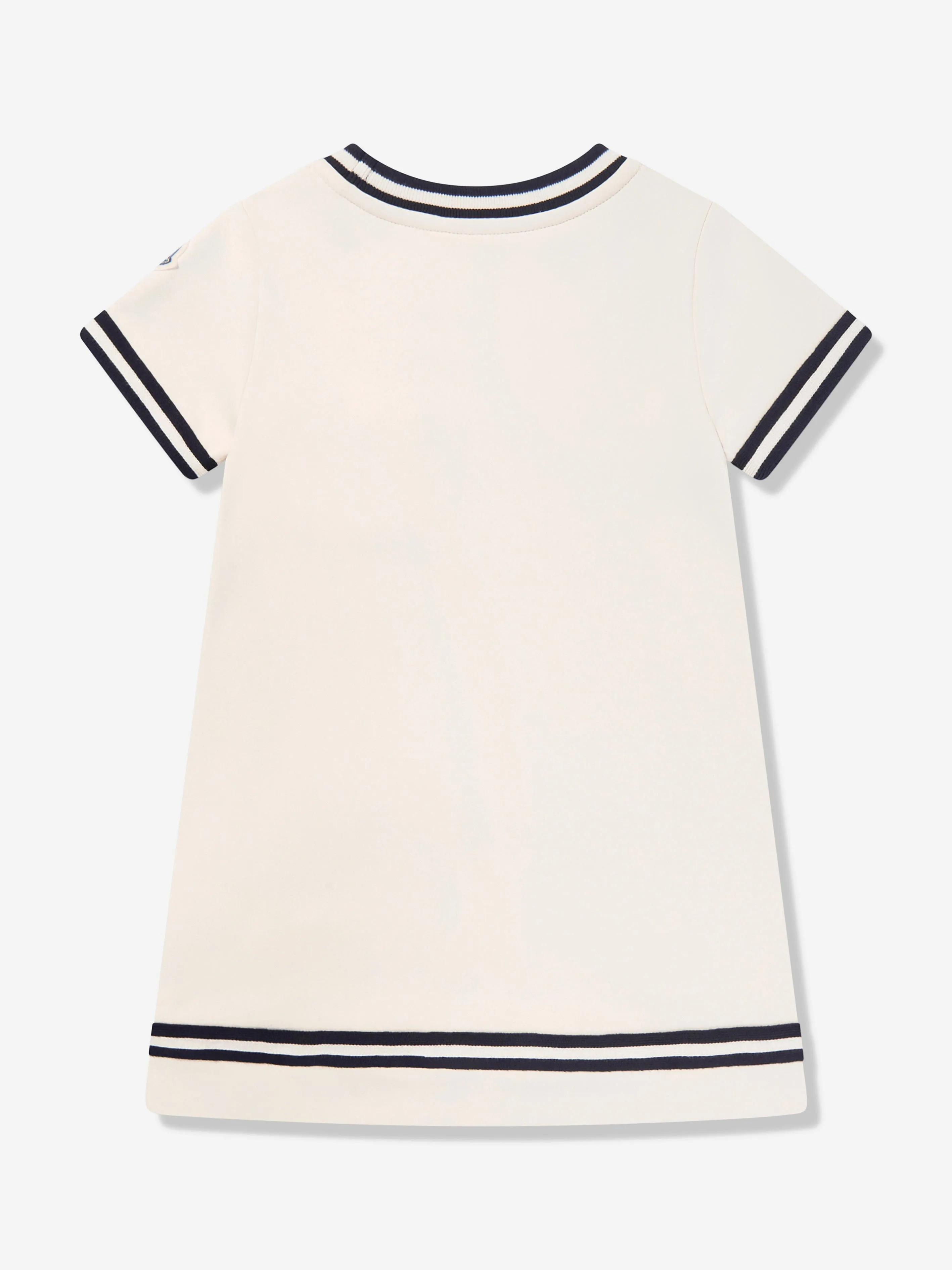 Moncler Enfant Girls A-Line Pocket Dress in Ivory