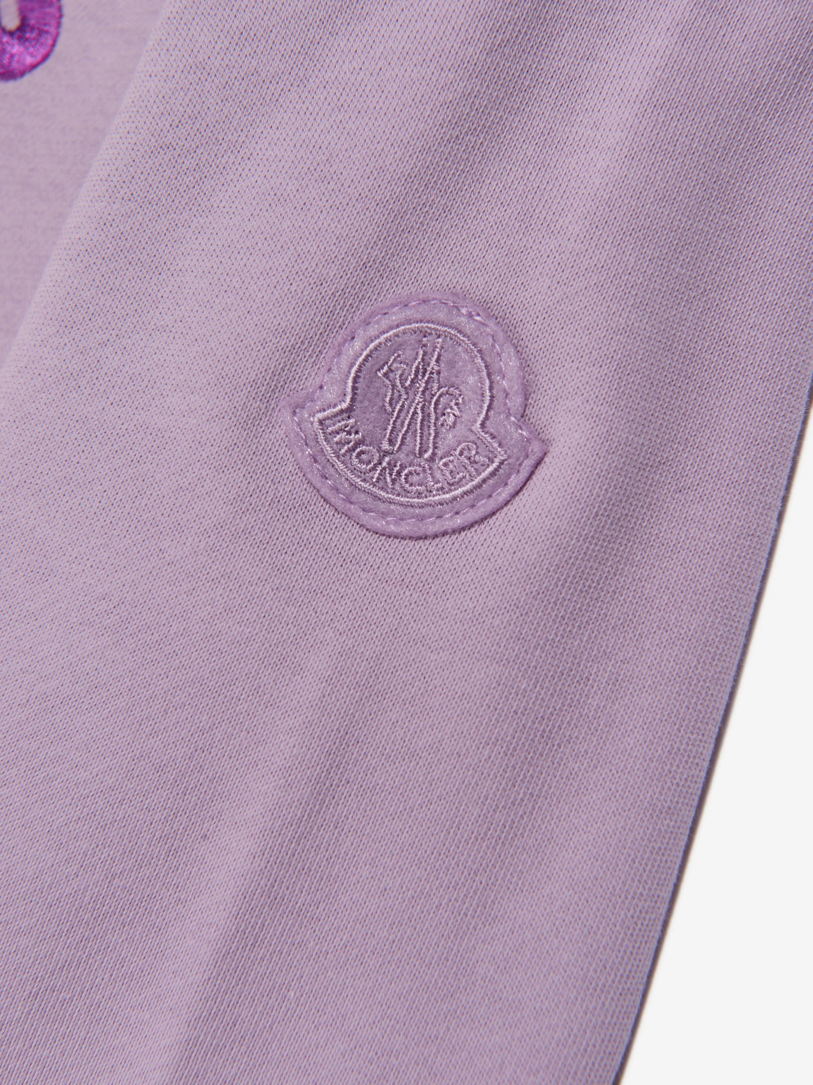 Moncler Enfant Girls Graphic Print Sweatshirt in Lilac