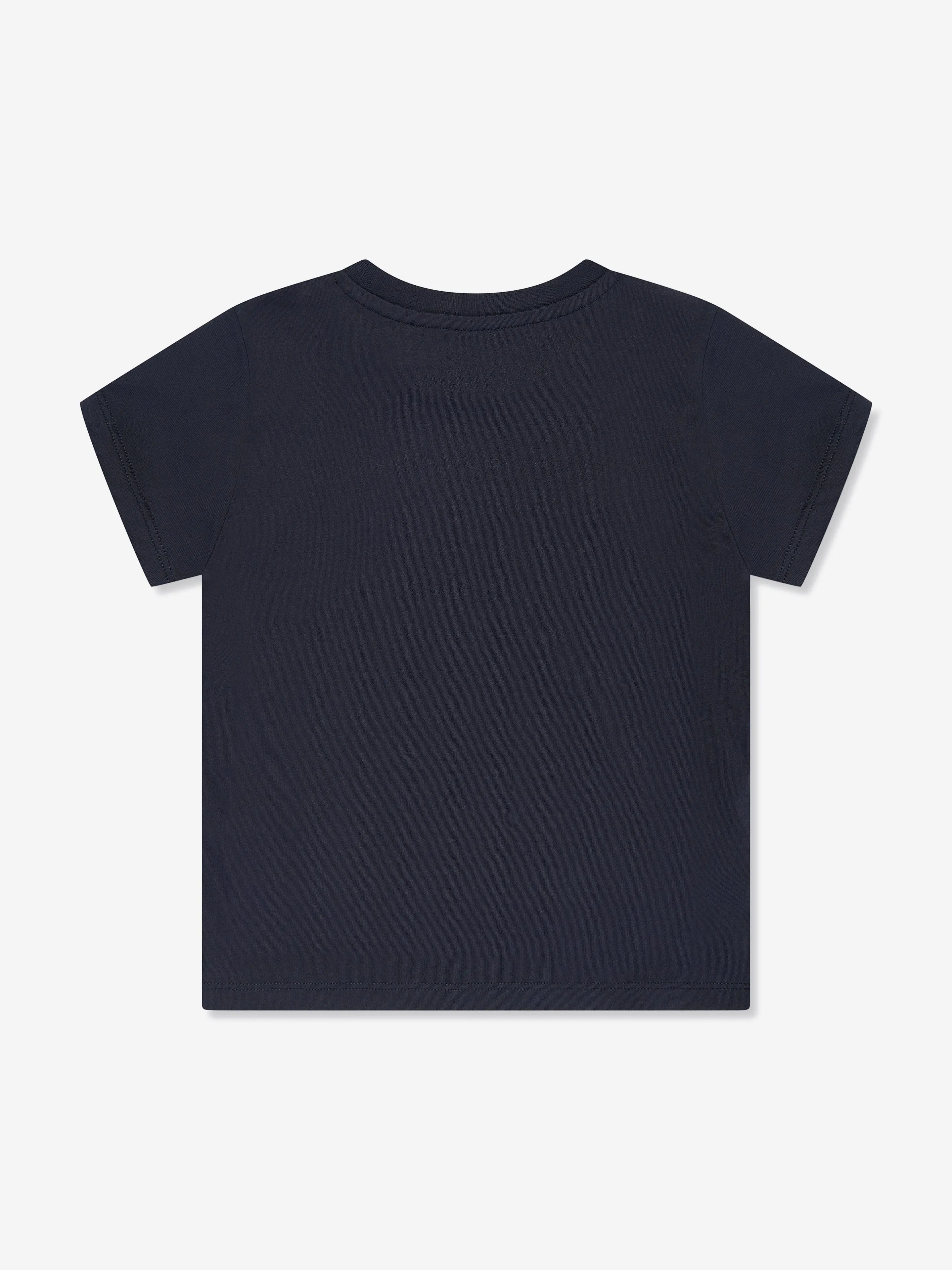 Moncler Enfant Girls Logo T-Shirt in Navy