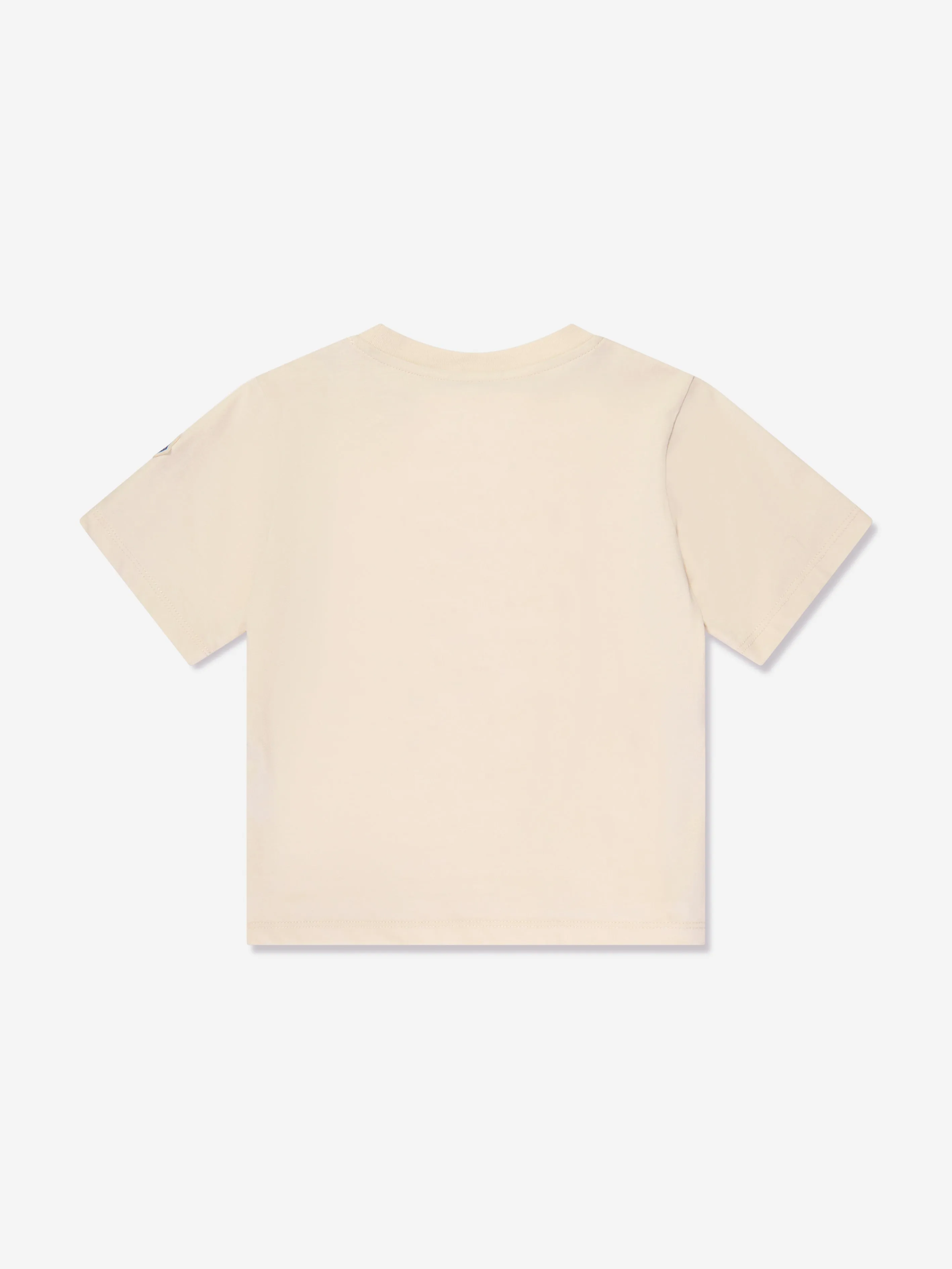 Moncler Enfant Girls Palm Trees Logo T-Shirt in Ivory