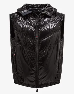 Moncler Grenoble Salantin Black Nylon Down Gilet