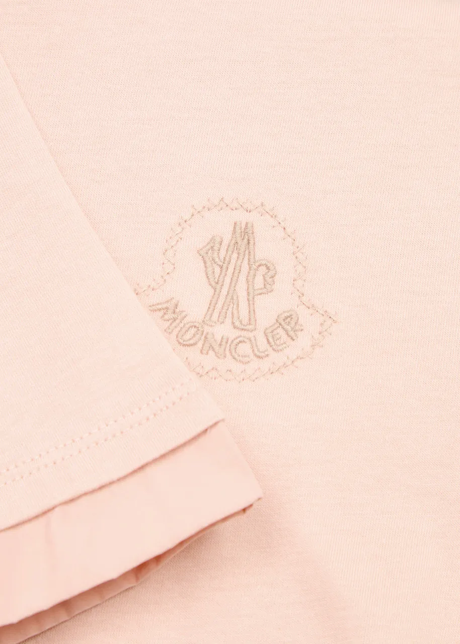 MONCLER KIDS Logo-embroidered cotton T-shirt (12-14 years) -                         -                     -                