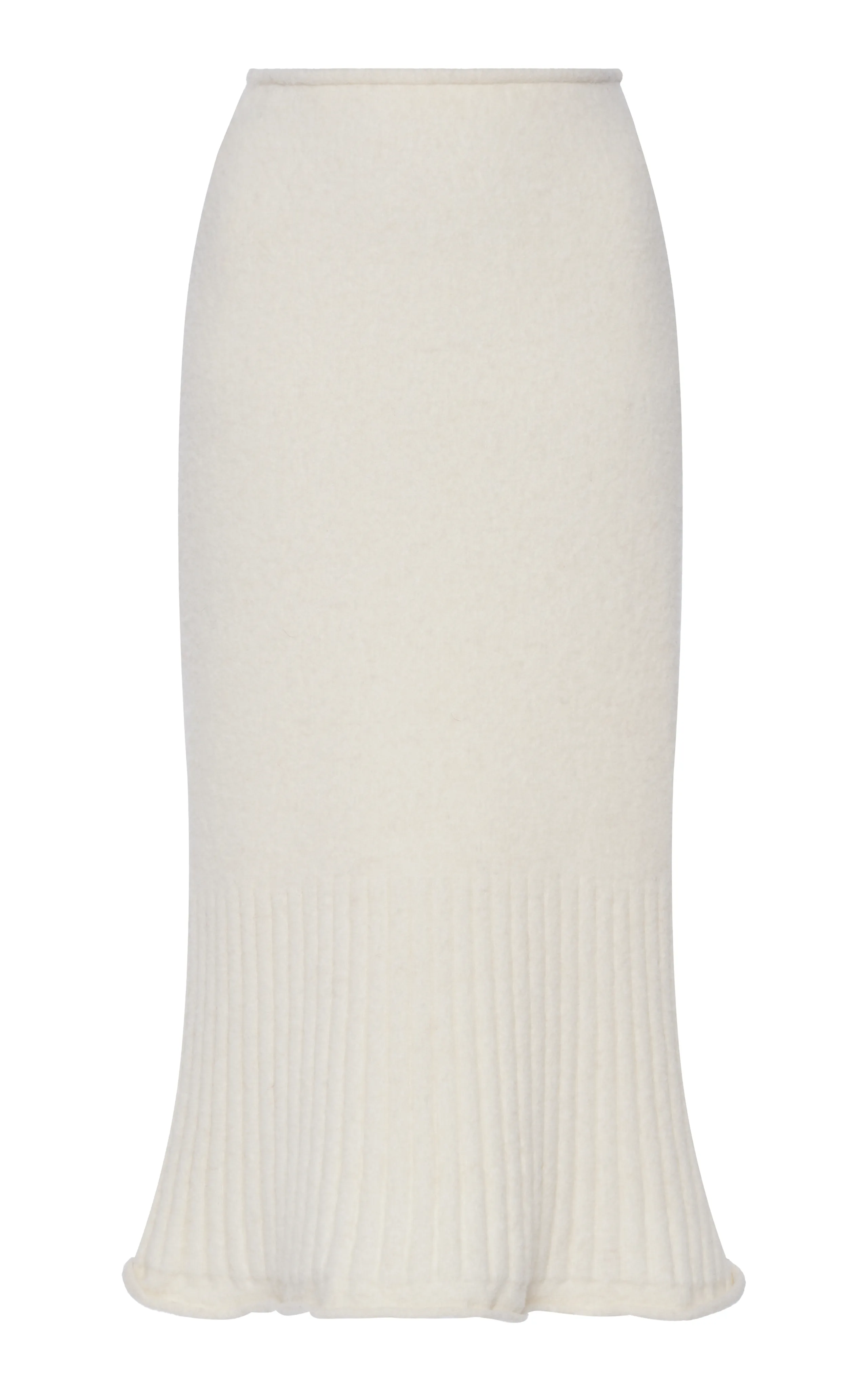 Moncler Knit Alpaca Wool-Blend Midi Skirt