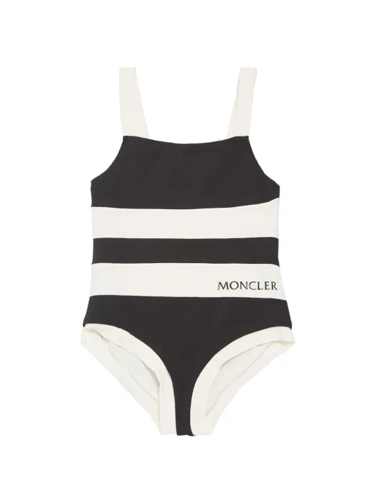 Moncler   Logo detail lycra swimsuit 