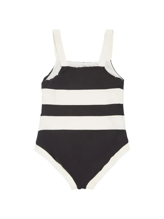 Moncler   Logo detail lycra swimsuit 