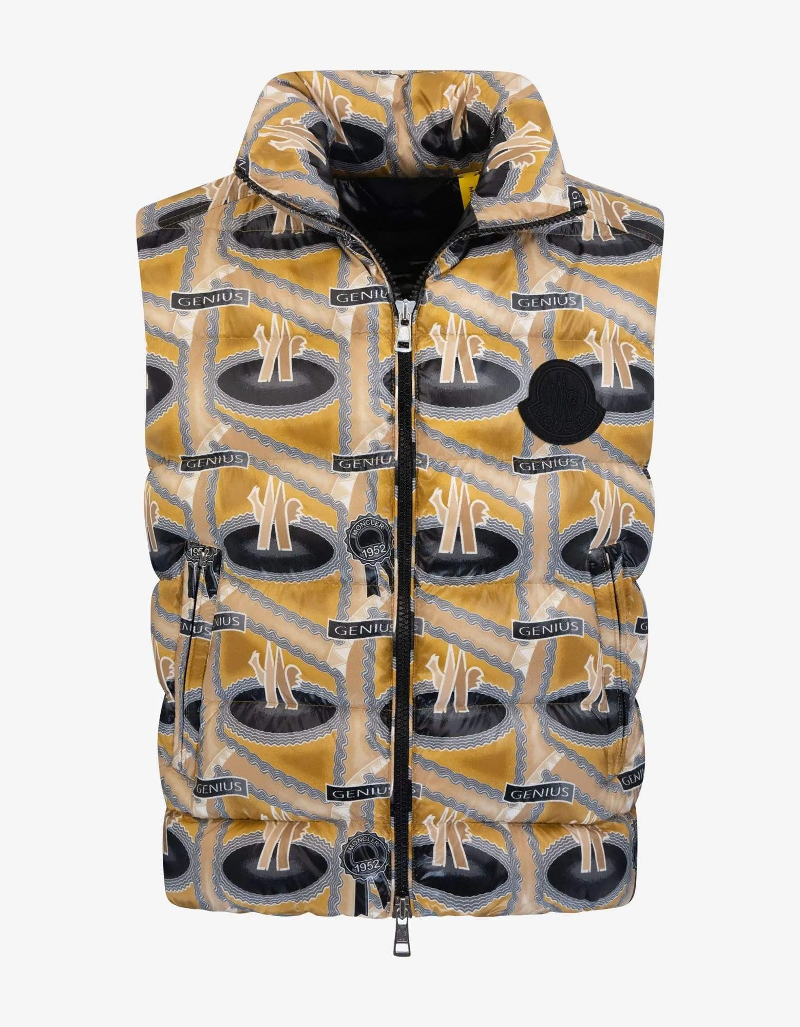 Moncler Parker Genius Print Nylon Down Gilet