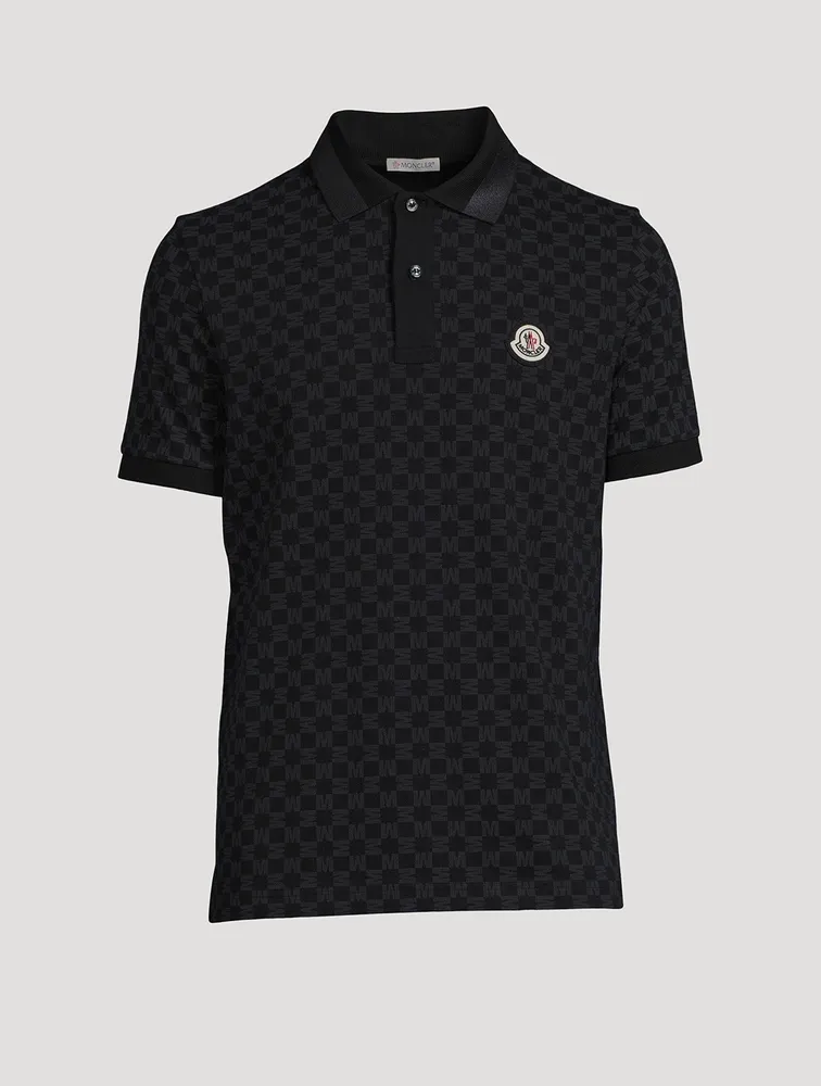 MONCLER Polo Shirt Monogram Print