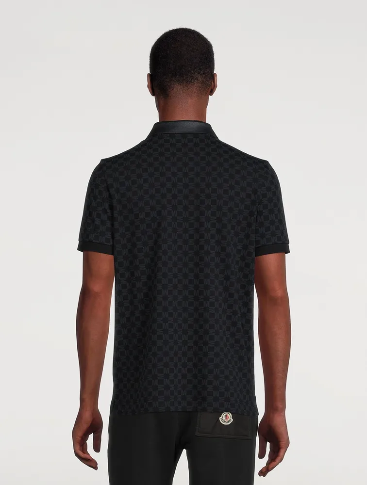 MONCLER Polo Shirt Monogram Print