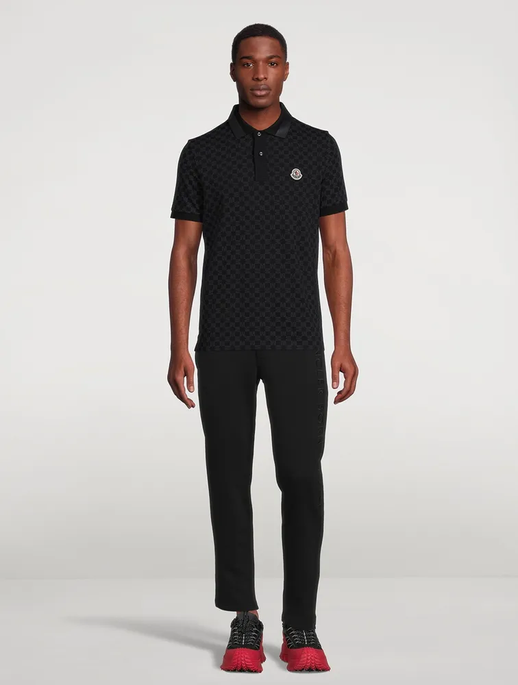 MONCLER Polo Shirt Monogram Print