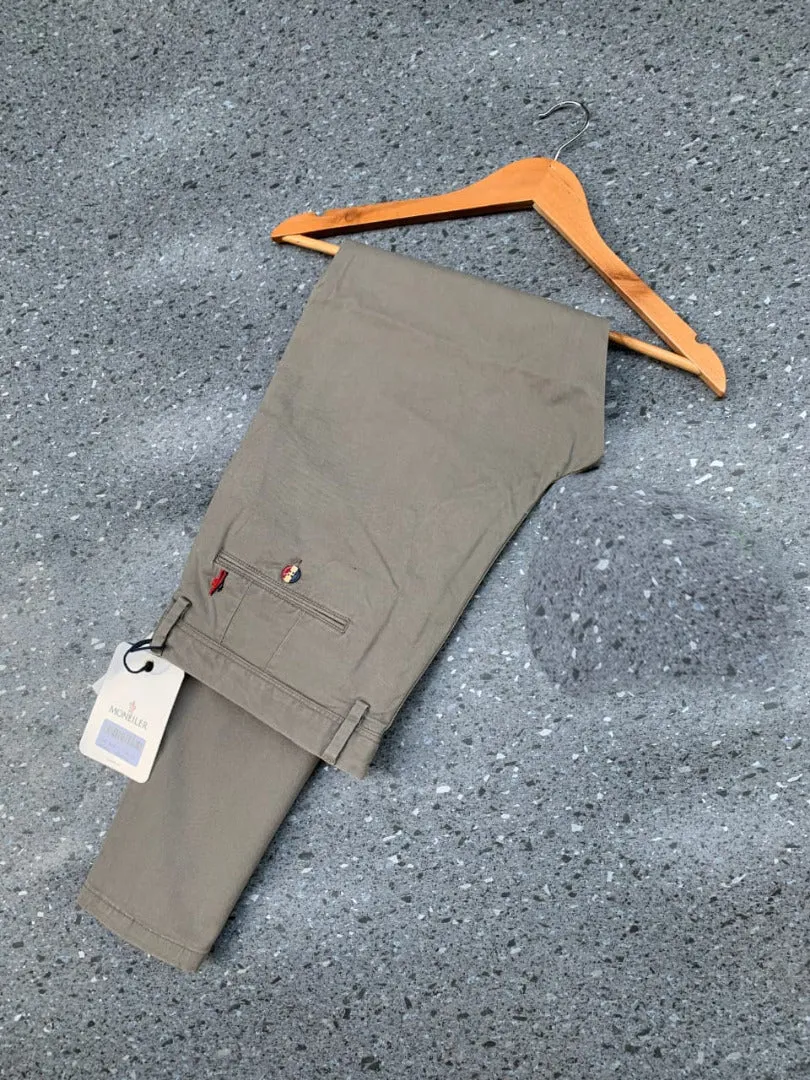 Moncler Regular Fit Heavy Cotton Chino Dark Grey