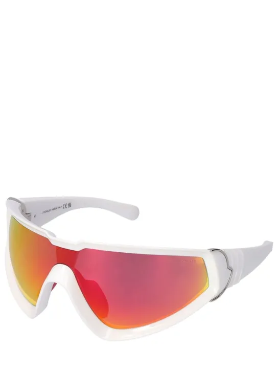 Moncler   Wrapid futuristic shape sunglasses 