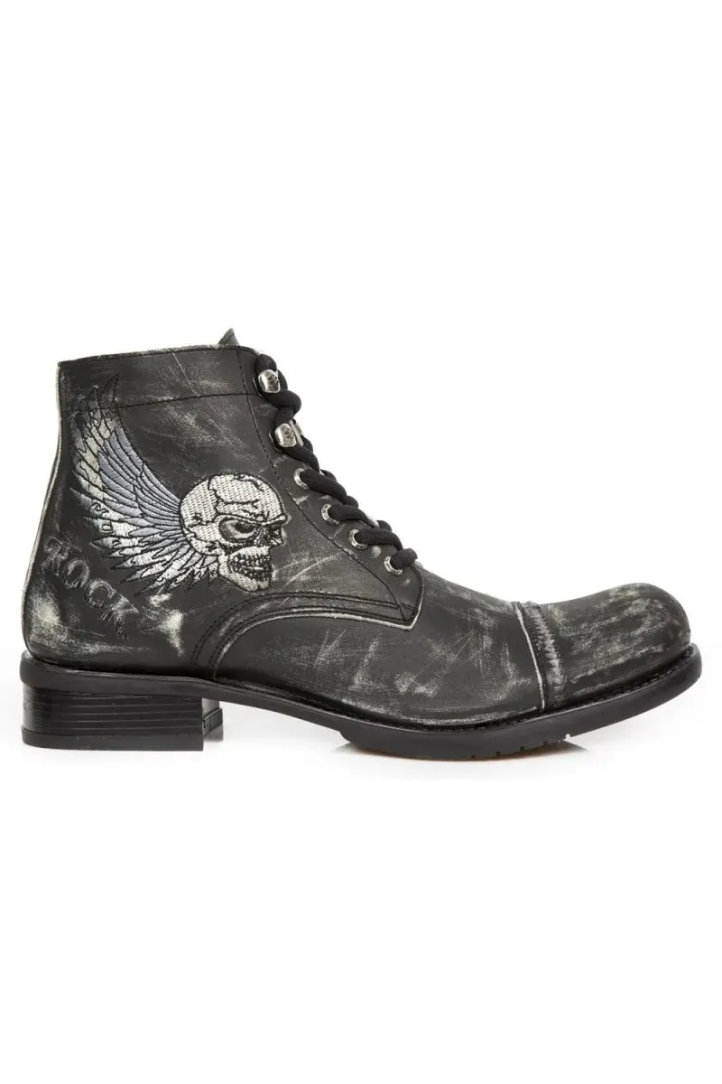 New Rock - Ankle Boot Biker M-GY31 | Dark Ages