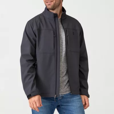 new!Free Country Mens Lined Water Resistant Lightweight Softshell Jacket