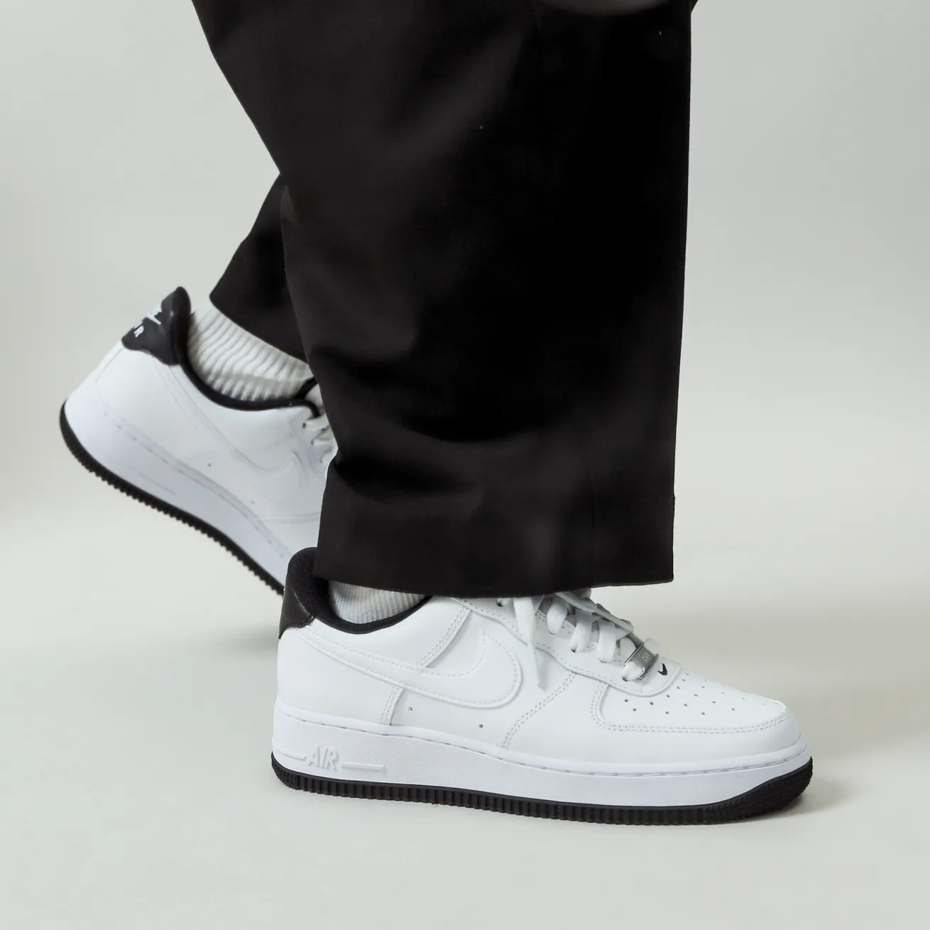 Nike Air Force 1 White and Black GS (Women's) [DV1331-100]