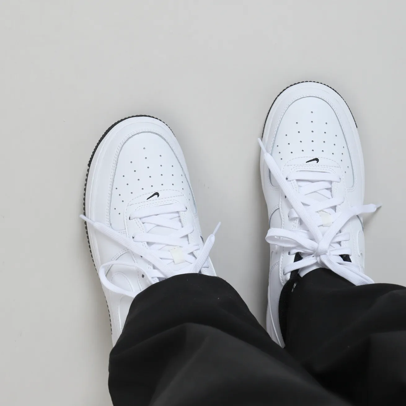 Nike Air Force 1 White and Black GS (Women's) [DV1331-100]