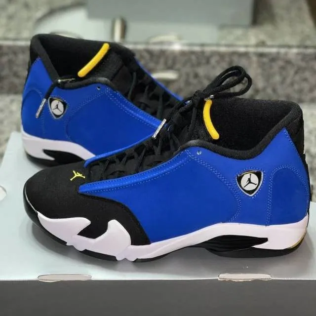 Nike Air Jordan 14 XIV Retro Laney Varsity Royal Black Maize