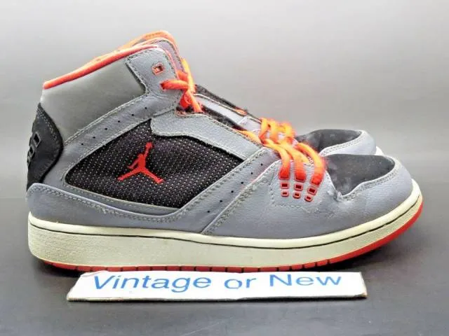 Nike Air Jordan Flight 1 Grey Orange Black GS 2013 sz 6.5Y