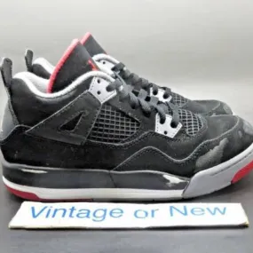 Nike Air Jordan IV 4 Bred Retro PS 2012 sz 2Y