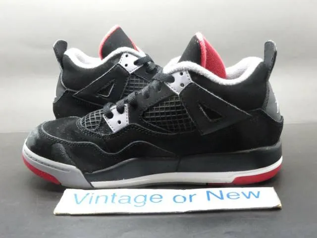 Nike Air Jordan IV 4 Bred Retro PS 2012 sz 2Y