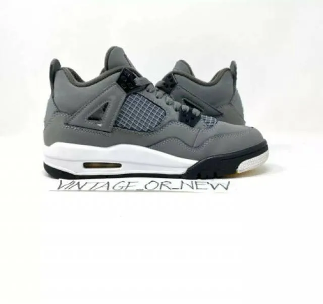 Nike Air Jordan IV 4 Cool Grey Retro 2019 BG GS 408452-0...