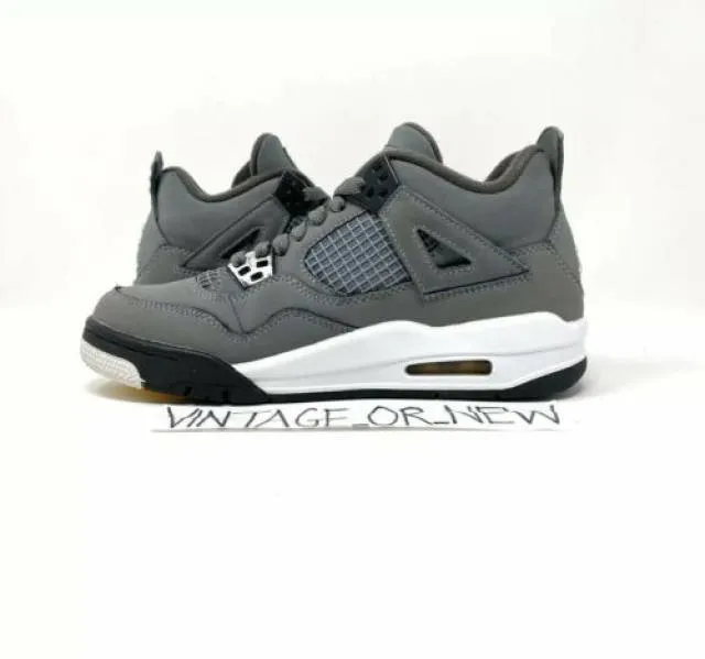 Nike Air Jordan IV 4 Cool Grey Retro 2019 BG GS 408452-0...