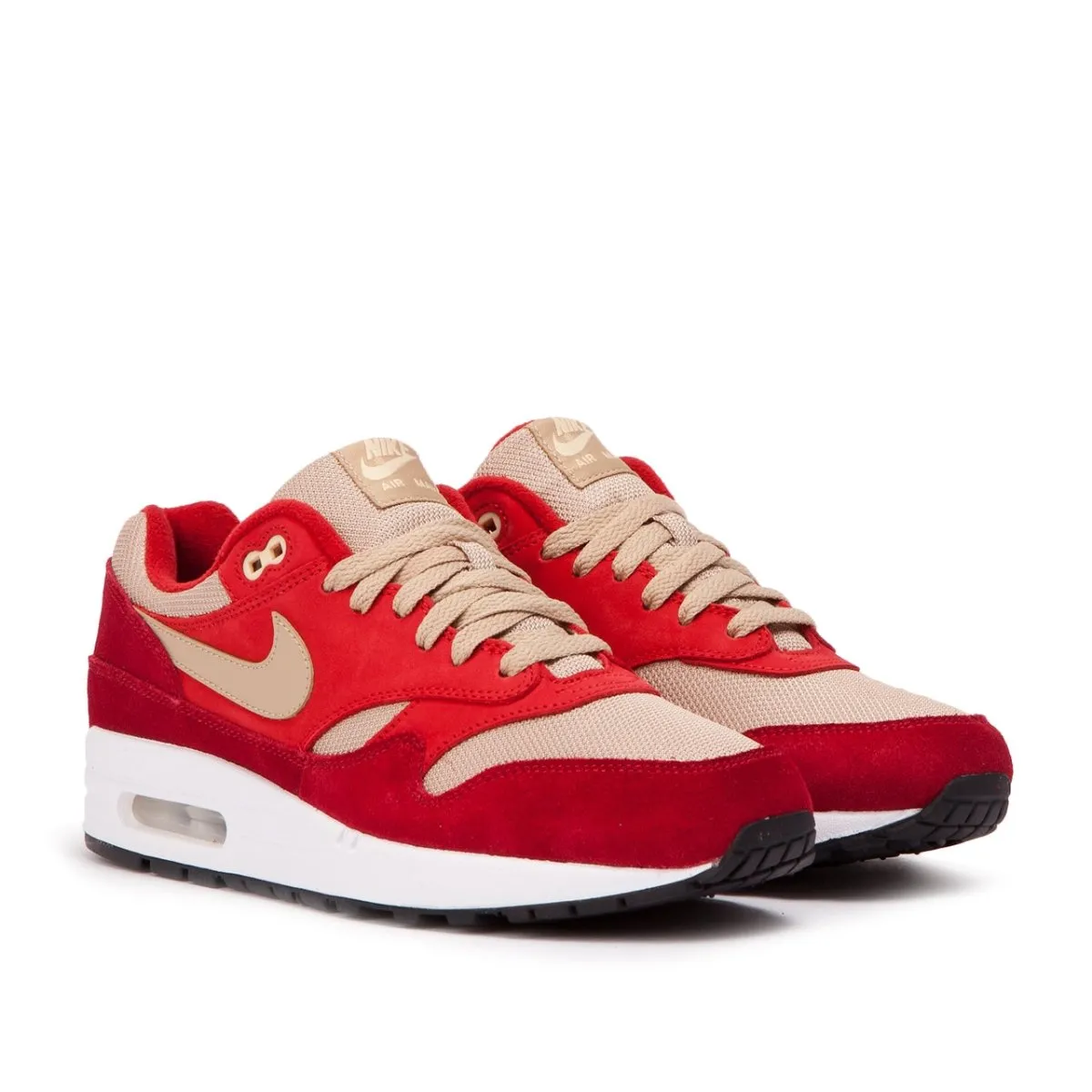 Nike Air Max 1 Premium 'Curry Pack' (Red / Mushroom / Vanilla)