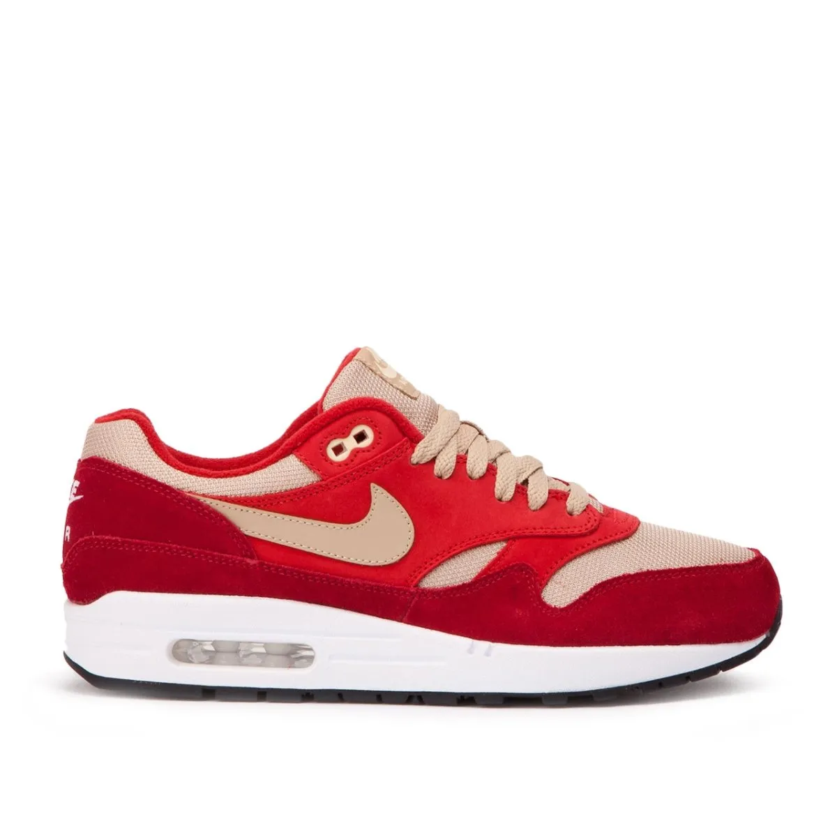 Nike Air Max 1 Premium 'Curry Pack' (Red / Mushroom / Vanilla)