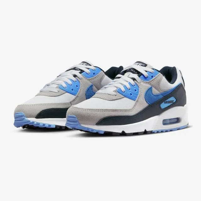 Nike air max 90 (unc/ white university blue (2022)/ white/ university blue/ dark obsidian/ pure platinum) men us 8-13 dq4071-101