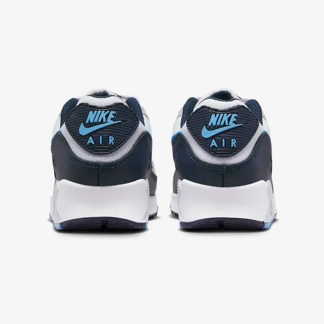 Nike air max 90 (unc/ white university blue (2022)/ white/ university blue/ dark obsidian/ pure platinum) men us 8-13 dq4071-101