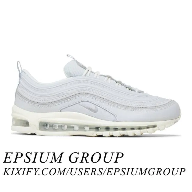 Nike air max 97 (pure platinum sail/ grey/ pure platinum/ wolf grey/ sail/ wolf grey) men us 8-13 dz2629-001