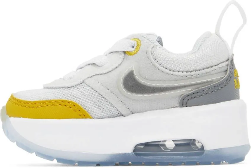 Nike Baby Grey & Yellow Air Max Motif Sneakers