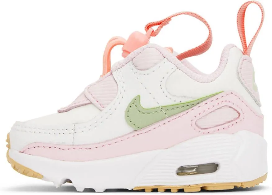 Nike Baby Pink & White Air Max 90 Toggle Sneakers