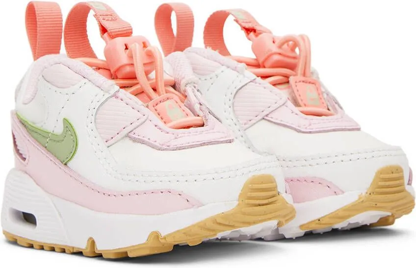 Nike Baby Pink & White Air Max 90 Toggle Sneakers