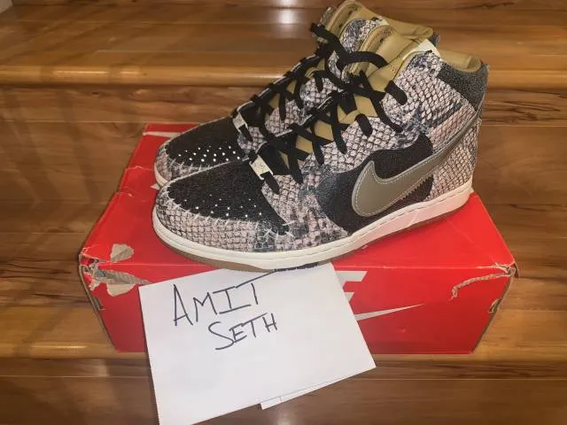 Nike dunk high cmft snakeskin