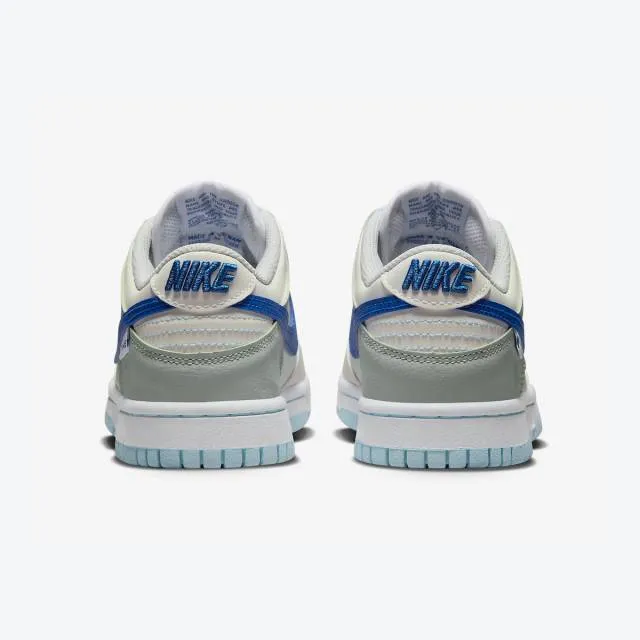 Nike dunk low gs (just stitch it/ hyper royal/ cream/ ivory/ white/ photon dust grey fog / hyper roy