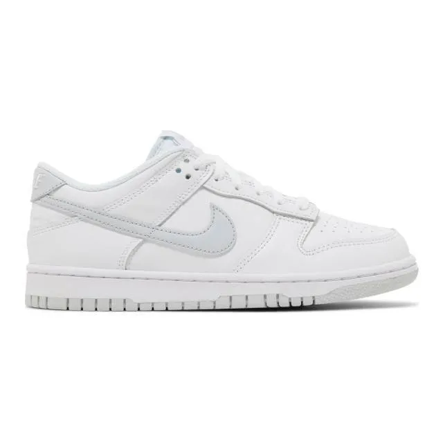 Nike dunk low gs (pure platinum/ white/ white/ pure platinum) big kids 3.5y-7y dh9765-102