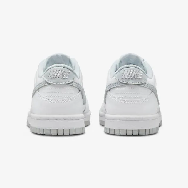 Nike dunk low gs (pure platinum/ white/ white/ pure platinum) big kids 3.5y-7y dh9765-102