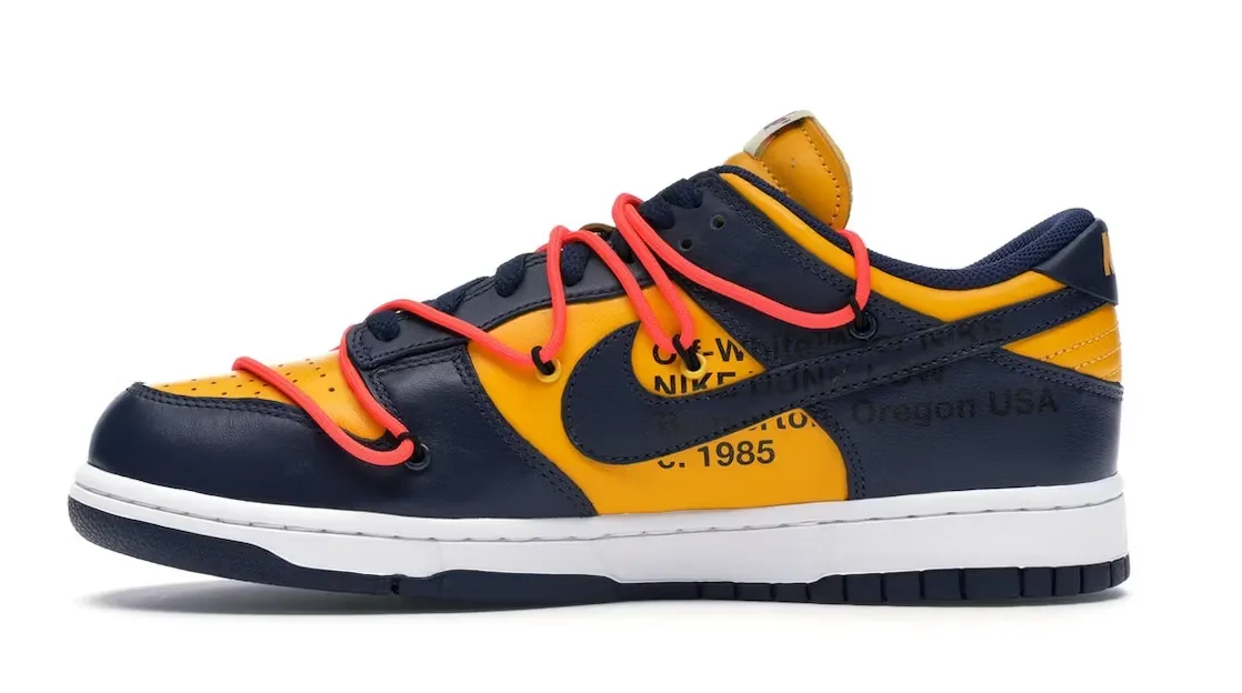 Nike Dunk Low Off-White University Gold Midnight Navy