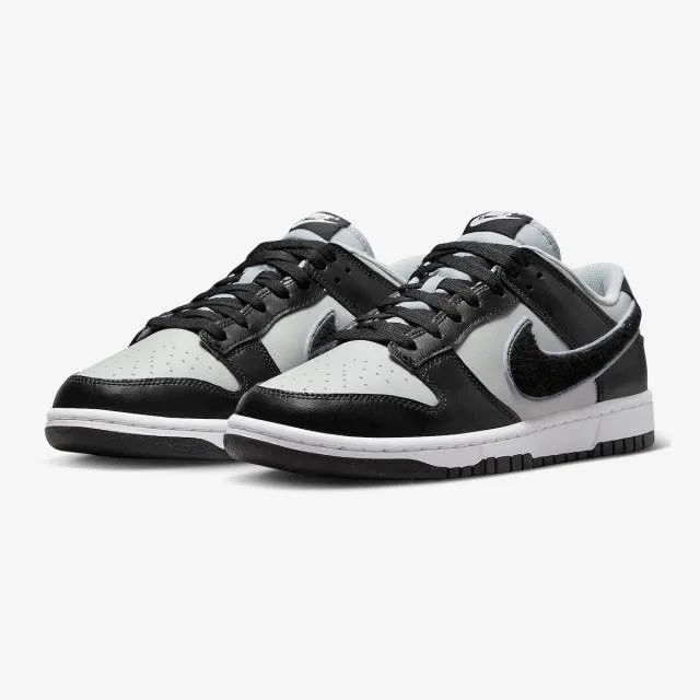 Nike dunk low university (chenille swoosh grey fog/ black/ wolf grey/ white) men us 8-13 dq7683-001