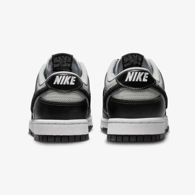 Nike dunk low university (chenille swoosh grey fog/ black/ wolf grey/ white) men us 8-13 dq7683-001