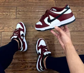 NIKE DUNK LOW WHITE MAROON BLACK