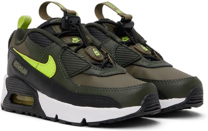 Nike Kids Green Air Max 90 Toggle Little Kids Sneakers